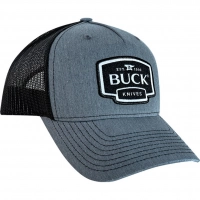 Бейсболка Buck Gray Logo Patch Cap, серо-черная купить в Хабаровске