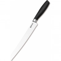 Кухонный хлебный нож Bker Core Professional Bread Knife, 220 мм, сталь X50CrMoV15, рукоять пластик купить в Хабаровске