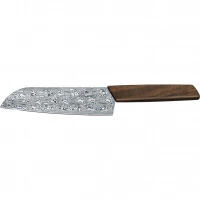 Кухонный нож Victorinox SANTOKU Limited, сталь дамаск, 17 см, рукоять орех, подарочная упаковка купить в Хабаровске