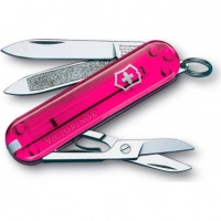 Нож перочинный Victorinox Classic Rose Edition 0.6203.T5 58мм 7 функций полупрозрачный розовый купить в Хабаровске