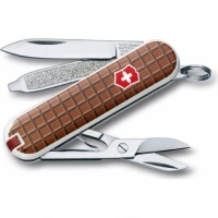Нож перочинный Victorinox Classic The Chocolate 0.6223.842 58мм 7 функций дизайн Шоколад купить в Хабаровске