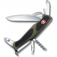 Нож перочинный Victorinox RangerGrip 61 0.9553.MC4 130мм 11 функций чёрно-зеленый купить в Хабаровске