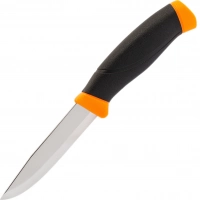 Нож с фиксированным лезвием Morakniv Companion Orange, сталь Sandvik 12C27, рукоять резина/пластик, оранжевый купить в Хабаровске