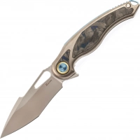 Нож складной Rikeknife Unicorn, сталь M390, Blue Carbon купить в Хабаровске