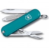 Нож Victorinox Classic SD Colors, Mountain Lake (0.6223.23G) бирюзовый, 7 функций 58мм купить в Хабаровске