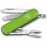 Нож Victorinox Classic SD Colors, Smashed Avocado (0.6223.43G) светло-зелёный, 7 функций 58мм купить в Хабаровске