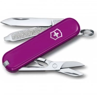 Нож Victorinox Classic SD Colors, Tasty Grape (0.6223.52G) пурпурный, 7 функций 58мм купить в Хабаровске