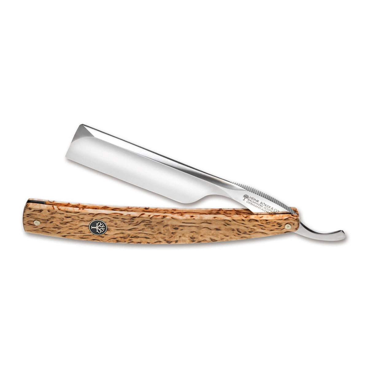 Опасная бритва Boker The Celebrated Curly Birch 6/8