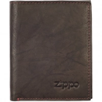 Портмоне ZIPPO, цвет «мокко», натуральная кожа, 10×1,5×12,3 см купить в Хабаровске