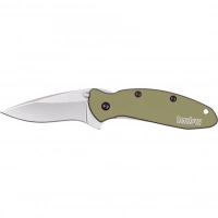 Складной полуавтоматический нож Kershaw Scallion Olive, сталь 420HC, рукоять алюминий купить в Хабаровске