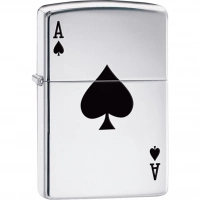 Зажигалка ZIPPO Armor™  Туз с покрытием High Polish Chrome купить в Хабаровске